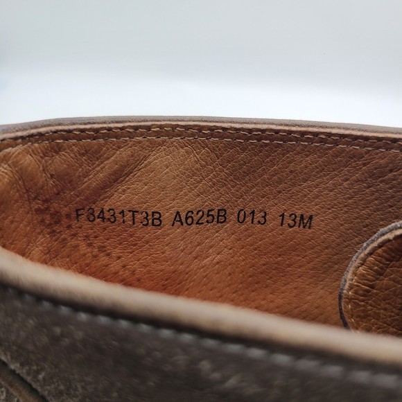 John Varvatos USA BROOKLYN Chukka Boot Suede Shoe Dark Brown Black Men’s US 13 - Picture 9 of 10